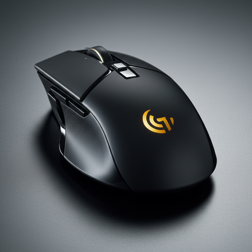 Computer mouse with WealthWave logo